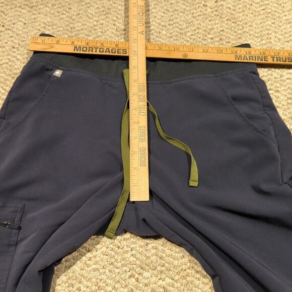 Figs Zamora Joggers Scrub Pants Womens Medium Blue Drawstring Medical Uniform - Picture 3 of 6
